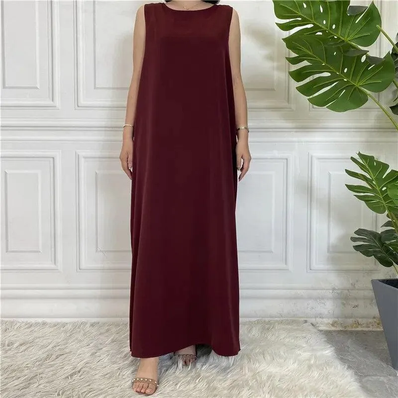 Sleeveless Inner Slip Dress Abaya for Muslim Women