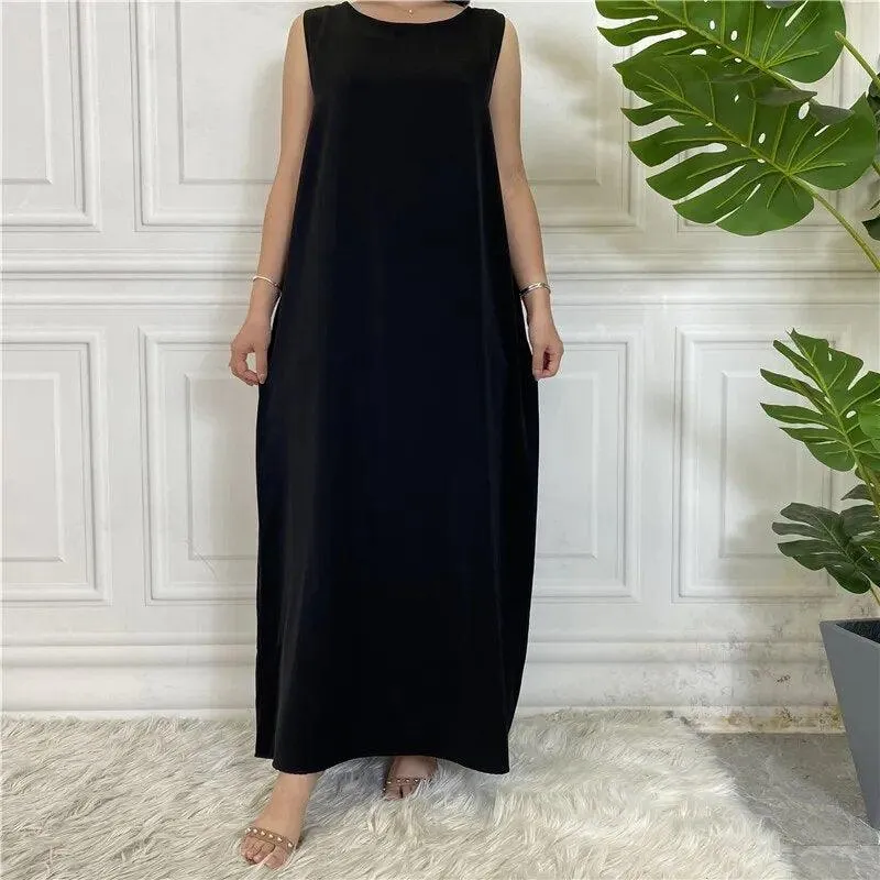 Sleeveless Inner Slip Dress Abaya for Muslim Women