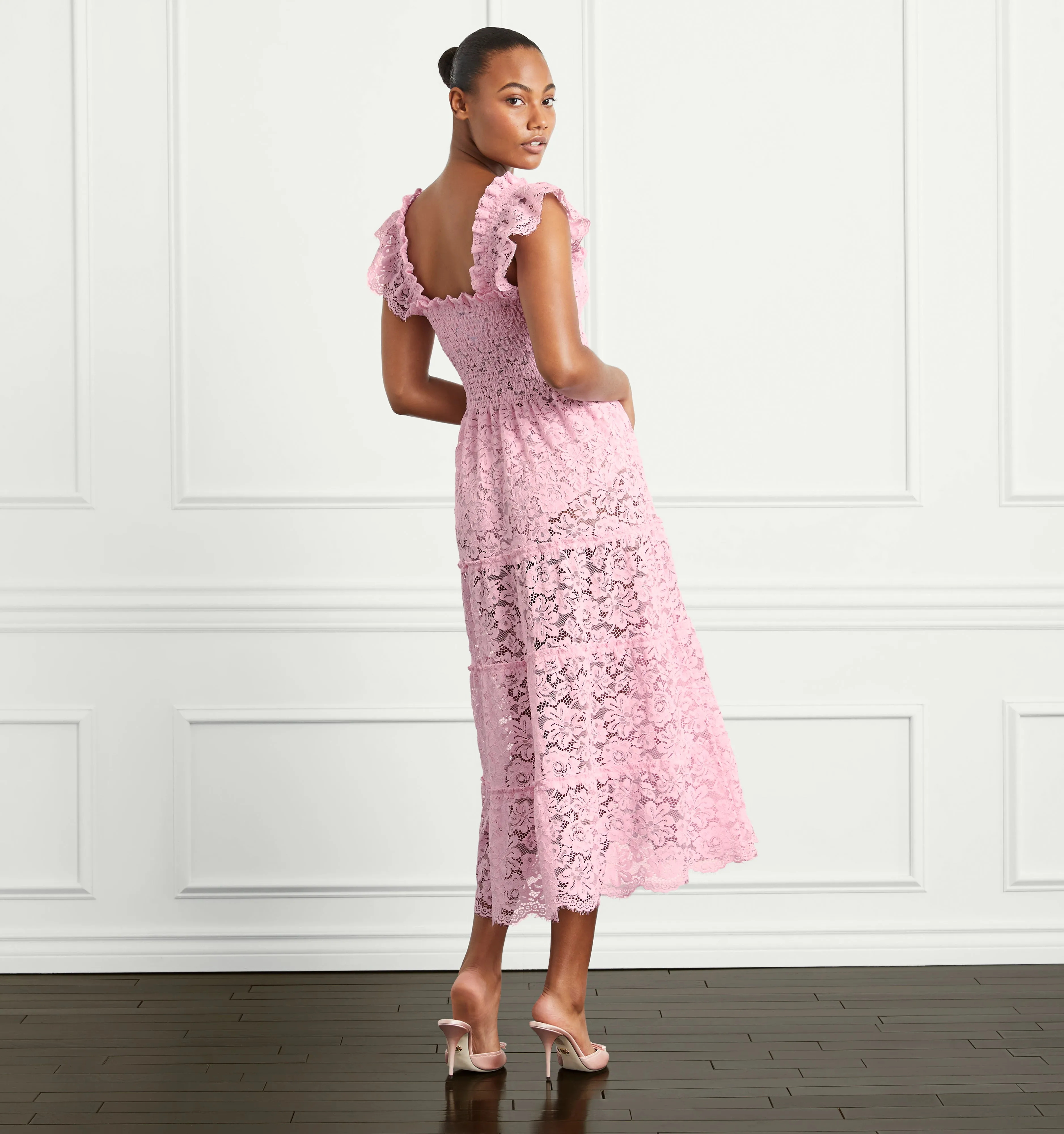 The Lace Ellie Nap Dress - Pink Lace