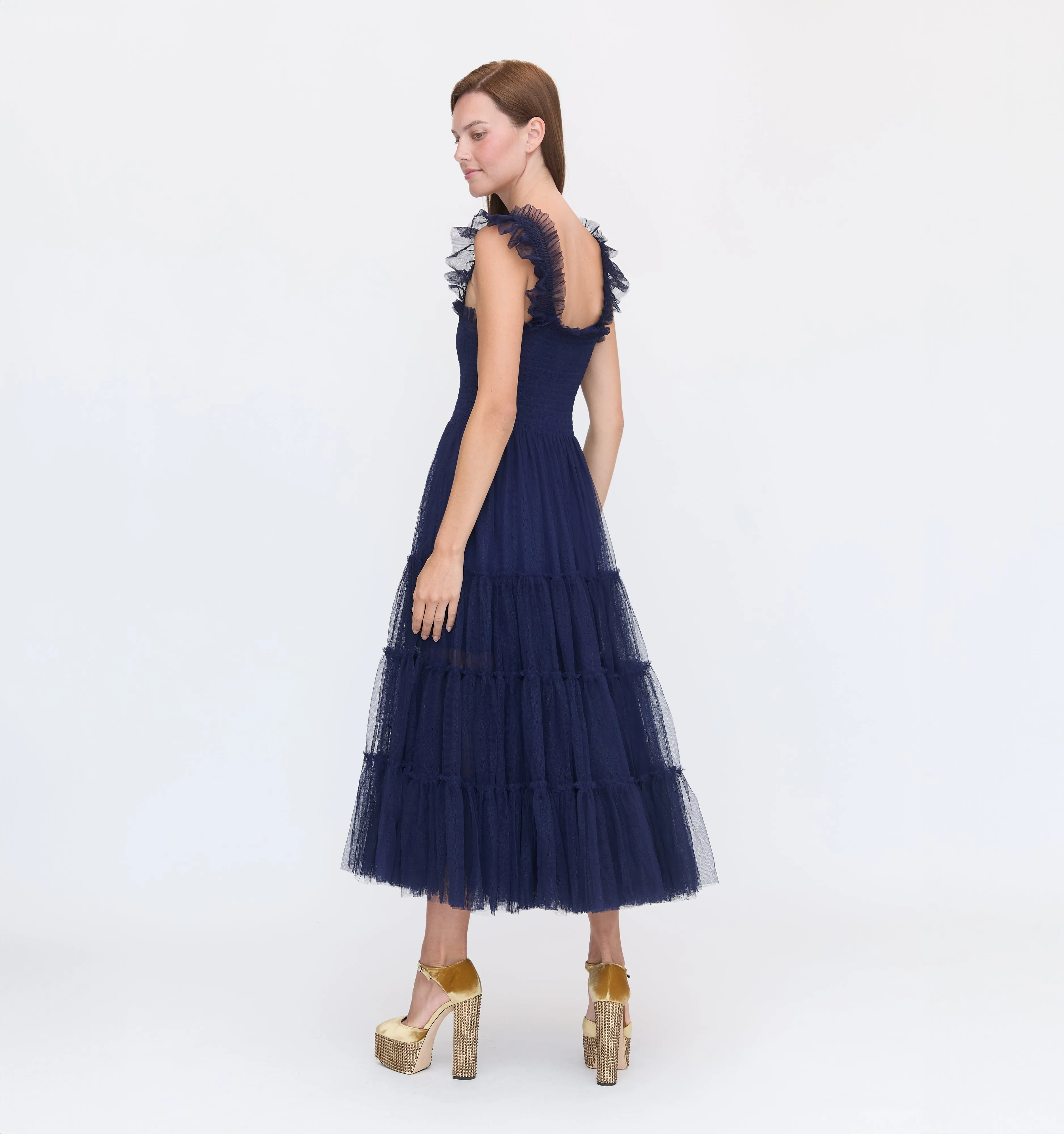 The Tulle Ellie Nap Dress  - Navy Tulle