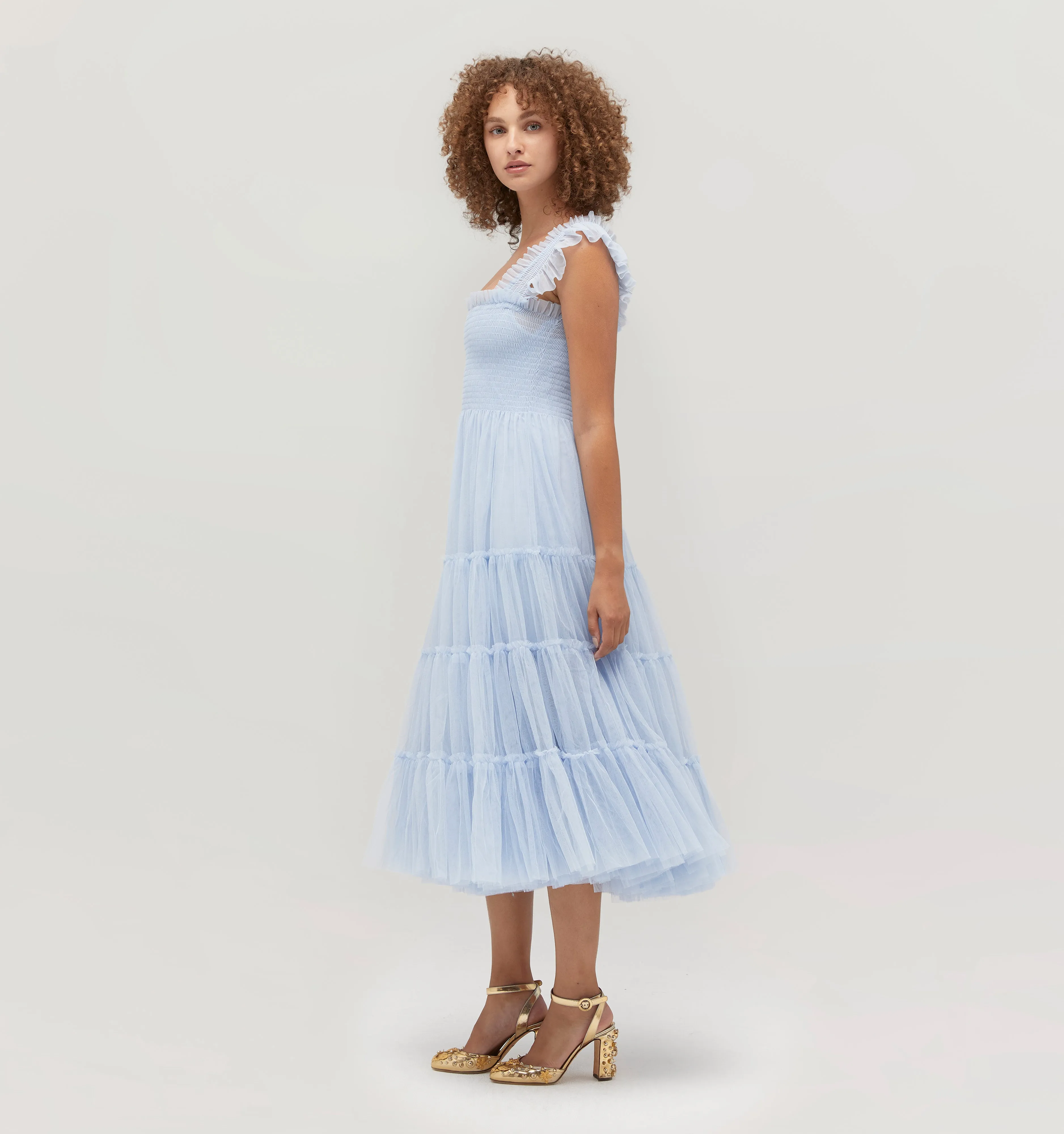 The Tulle Ellie Nap Dress - Powder Blue Tulle