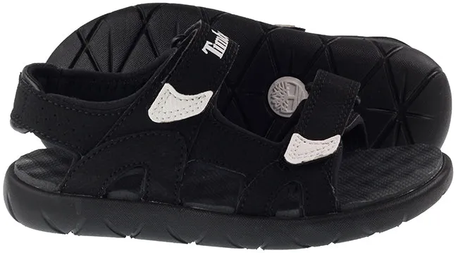 Timberland Kids Perkins Row 2 Strap Sandal Black