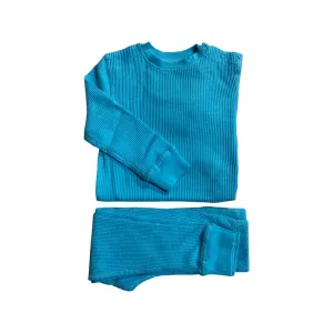 Turquoise Waffle Set - 2 Left Size 2-3 & 7-8 Years