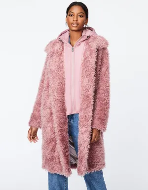 UNREAL SHAGGY FUR DOUBLE UP COAT