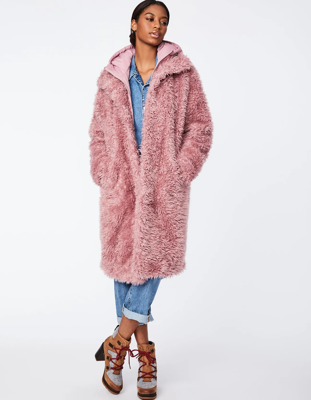 UNREAL SHAGGY FUR DOUBLE UP COAT