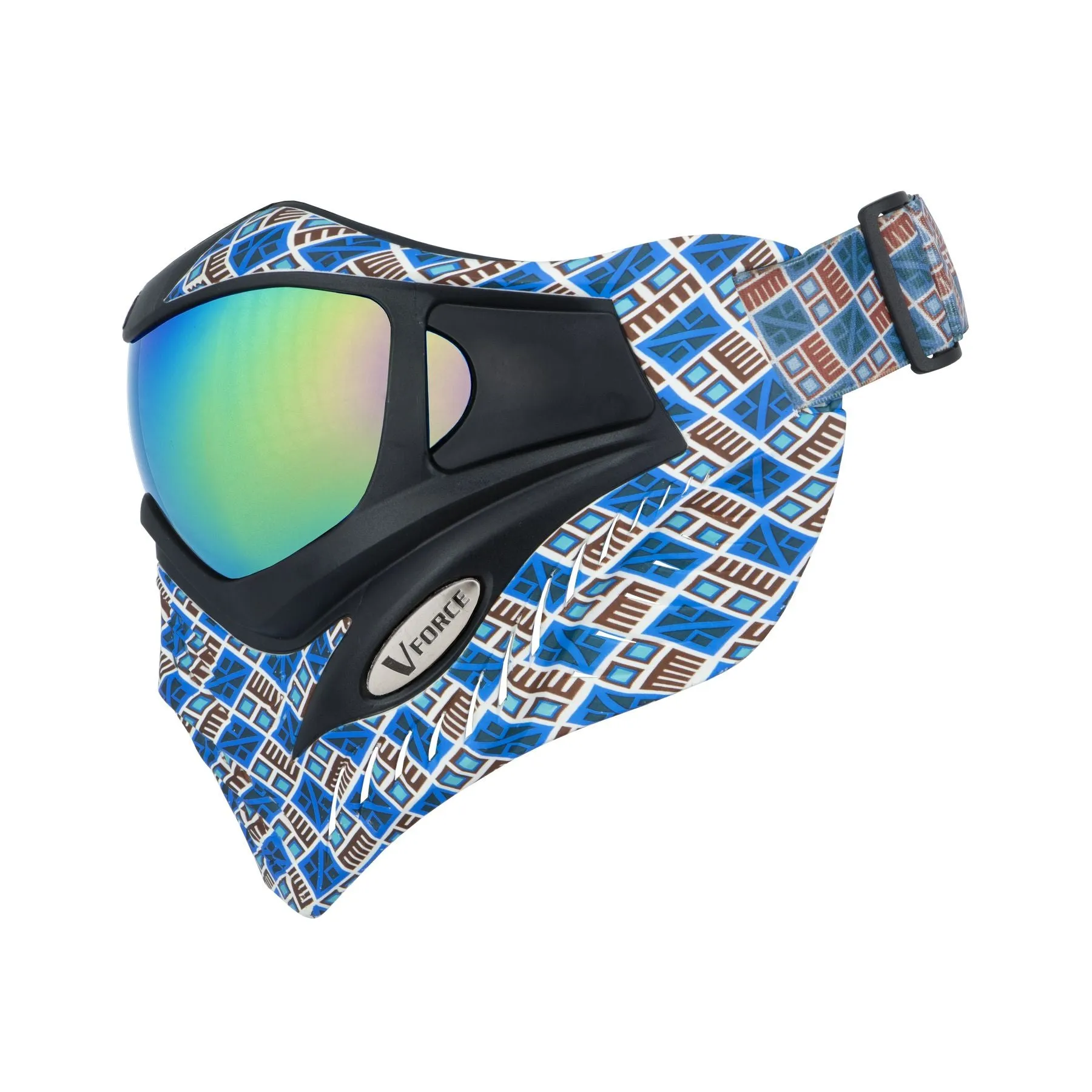 V-Force Grill SE Paintball Mask Goggle - Inca (Cyan/Copper) w/ Phantom HDR and Clear Lens