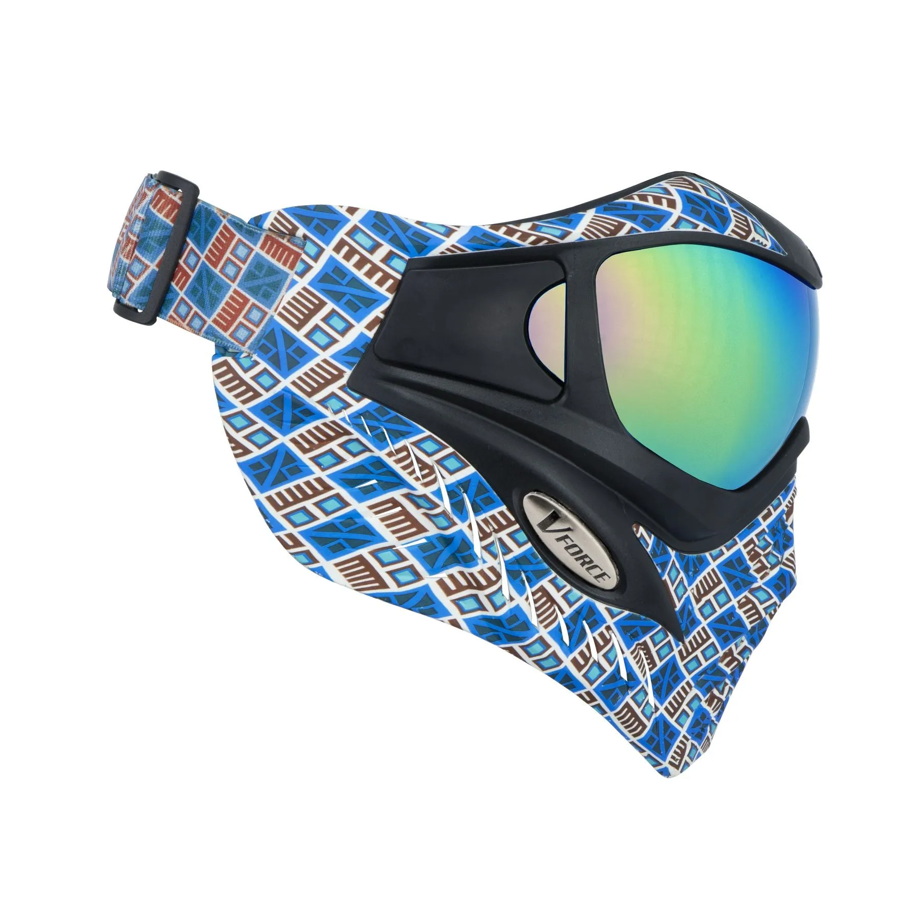 V-Force Grill SE Paintball Mask Goggle - Inca (Cyan/Copper) w/ Phantom HDR and Clear Lens