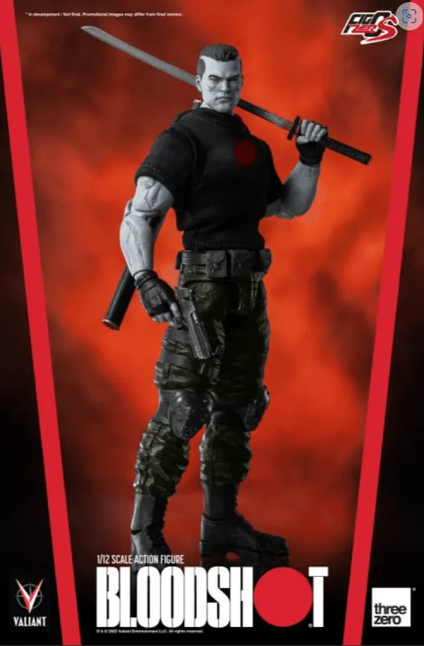 Valiant Bloodshot FigZero S 1:12 Scale Action Figure/ Threezero