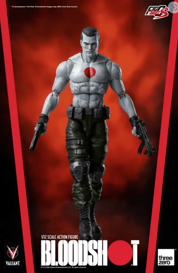 Valiant Bloodshot FigZero S 1:12 Scale Action Figure/ Threezero