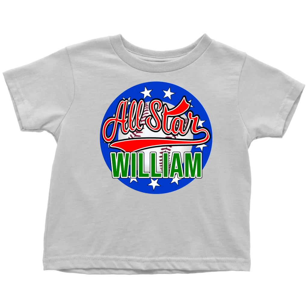 WILLIAM ALL STAR TODDLER T-SHIRT FOR WILLIAM