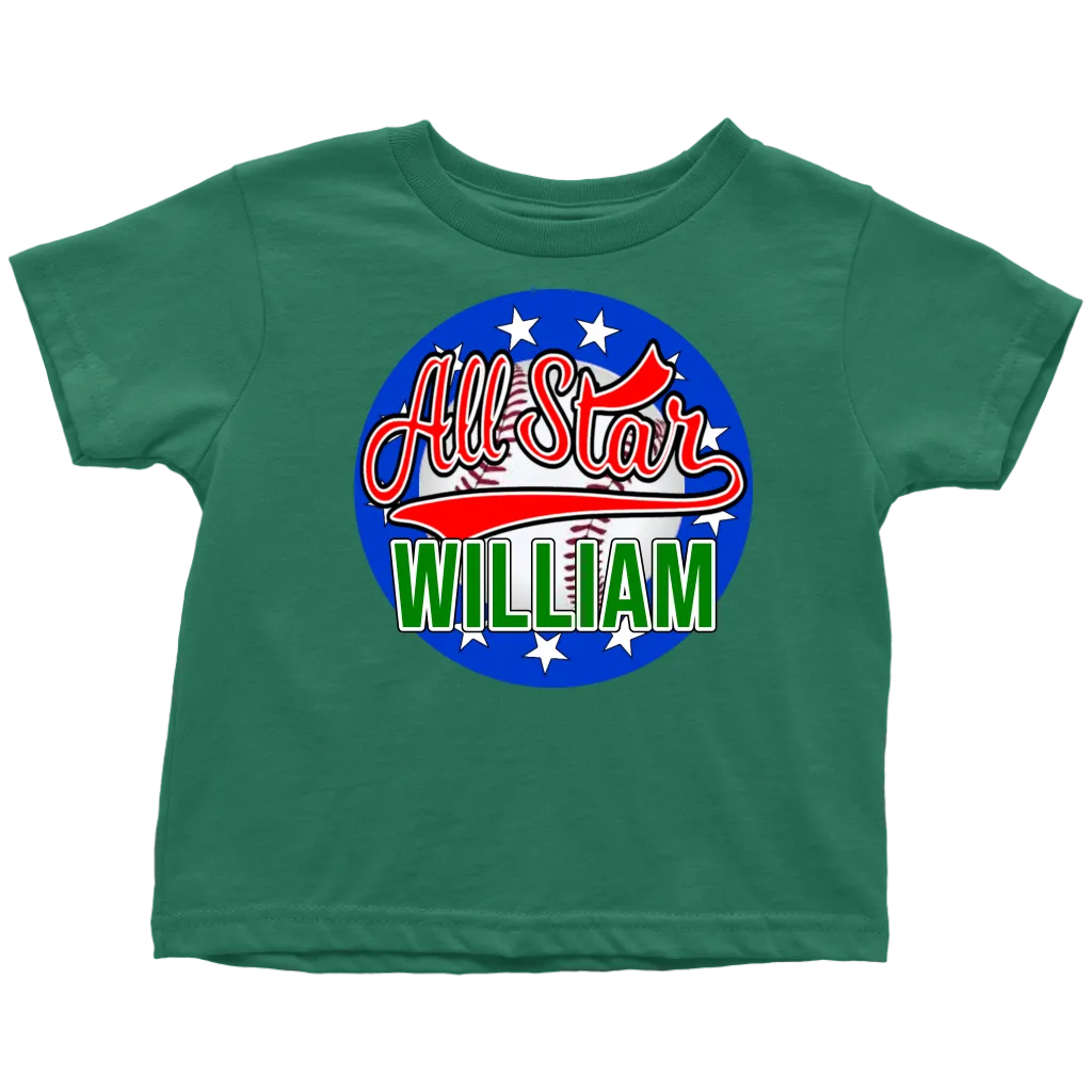 WILLIAM ALL STAR TODDLER T-SHIRT FOR WILLIAM