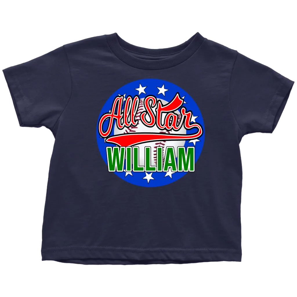 WILLIAM ALL STAR TODDLER T-SHIRT FOR WILLIAM