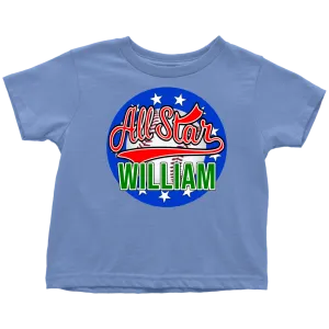 WILLIAM ALL STAR TODDLER T-SHIRT FOR WILLIAM