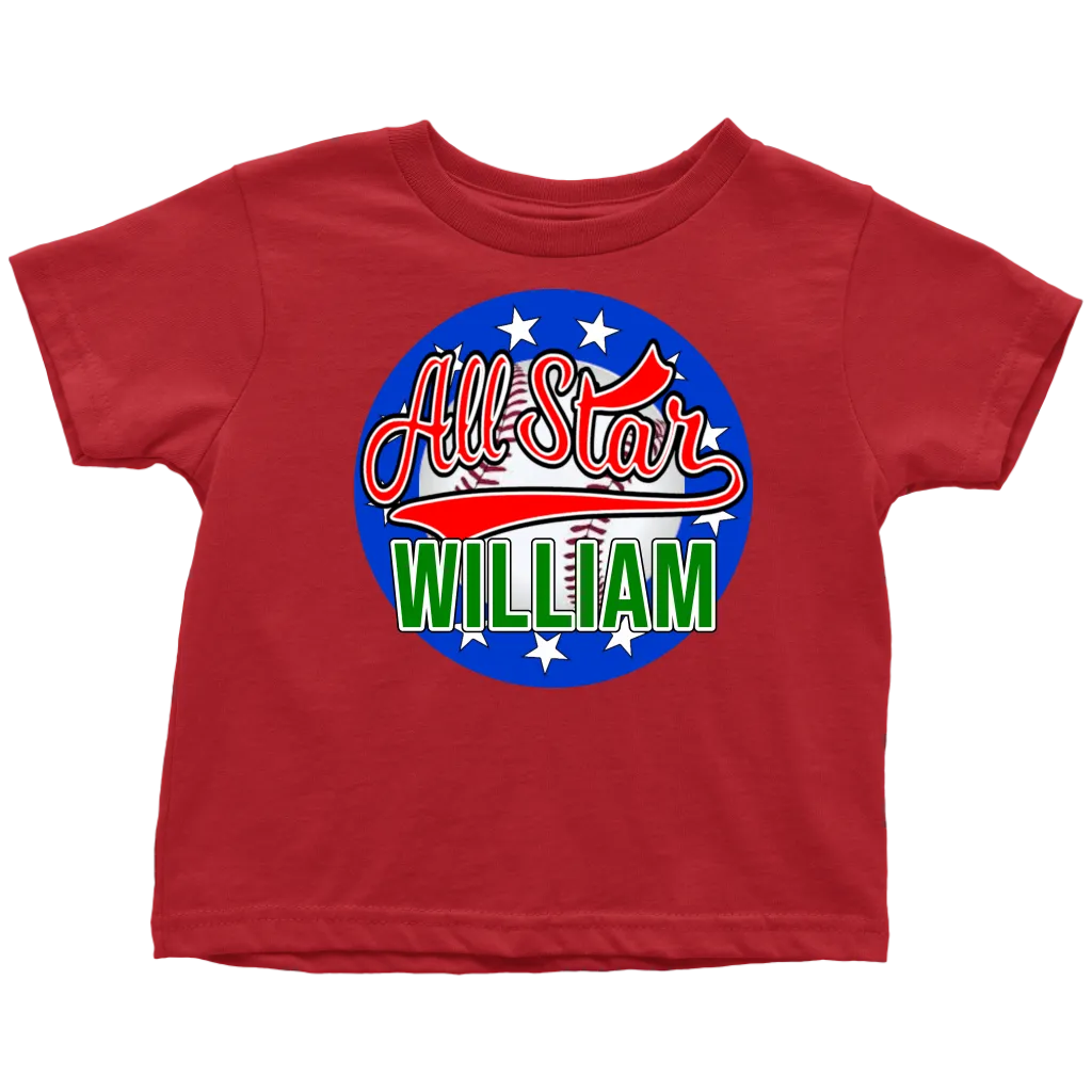 WILLIAM ALL STAR TODDLER T-SHIRT FOR WILLIAM