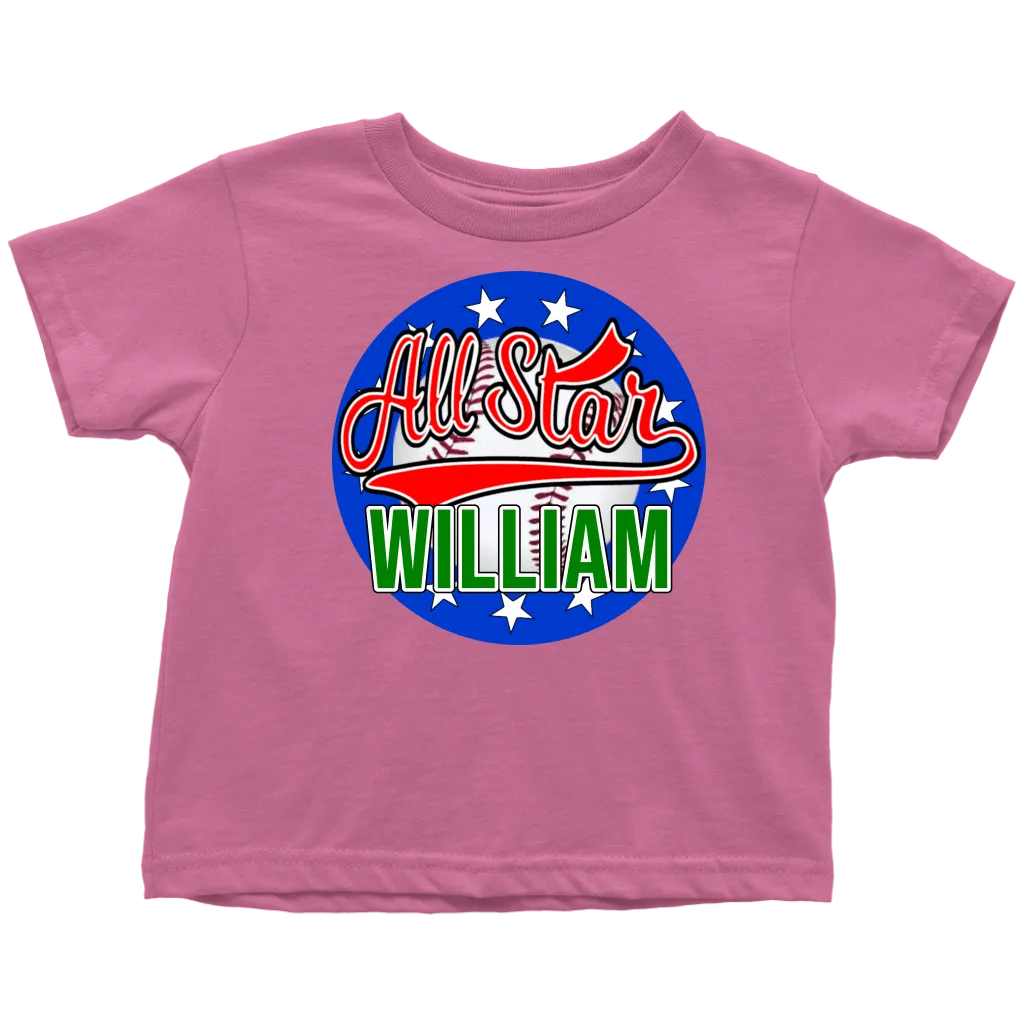 WILLIAM ALL STAR TODDLER T-SHIRT FOR WILLIAM