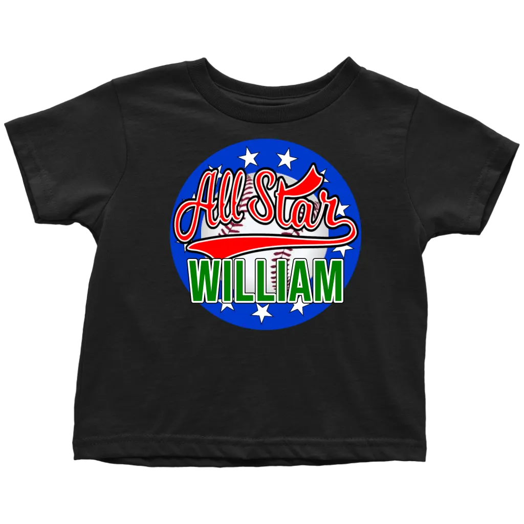 WILLIAM ALL STAR TODDLER T-SHIRT FOR WILLIAM