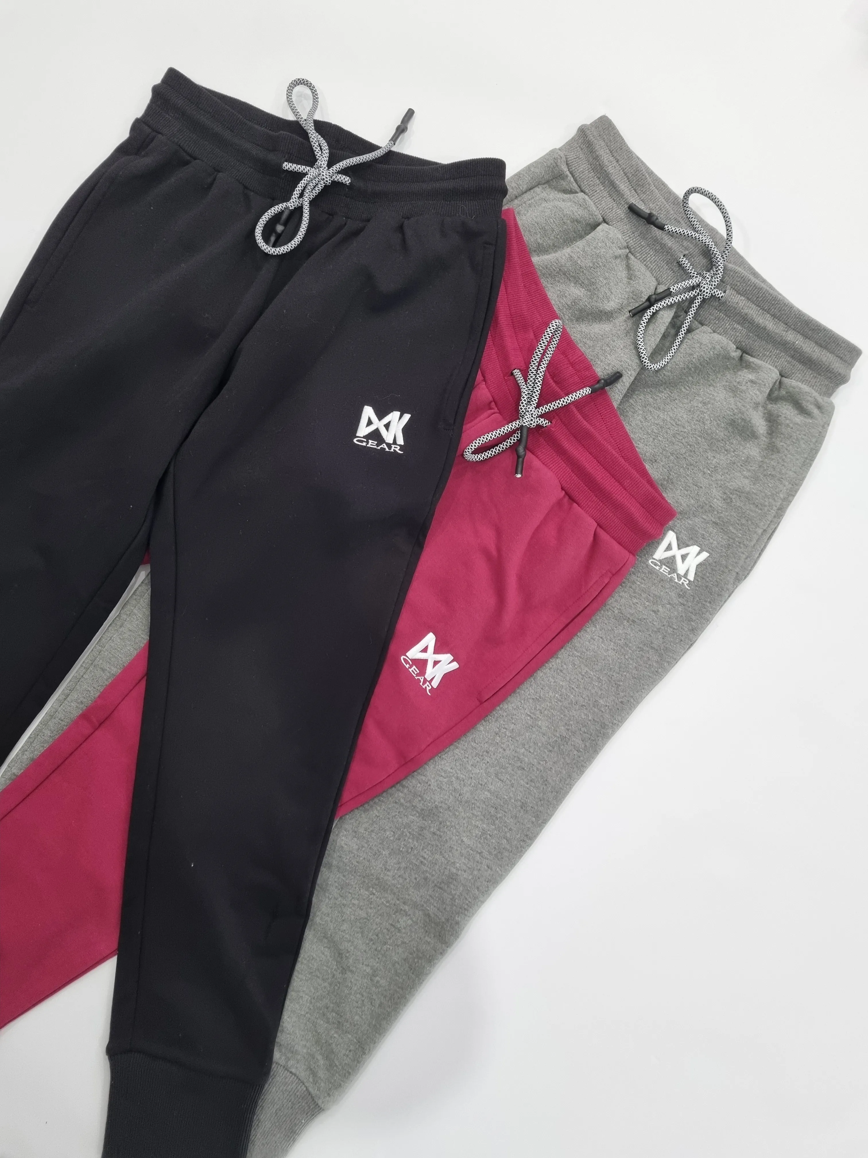 Women's Cropped Trackies - Maroon